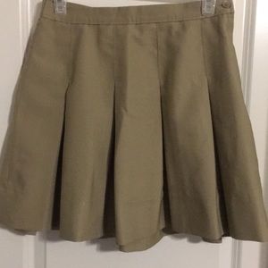 Khaki School Skirt